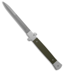 AKC X-Treme Shadow Bolster Release Automatic Knife Green-G10 (5&quot; SW) | 204989