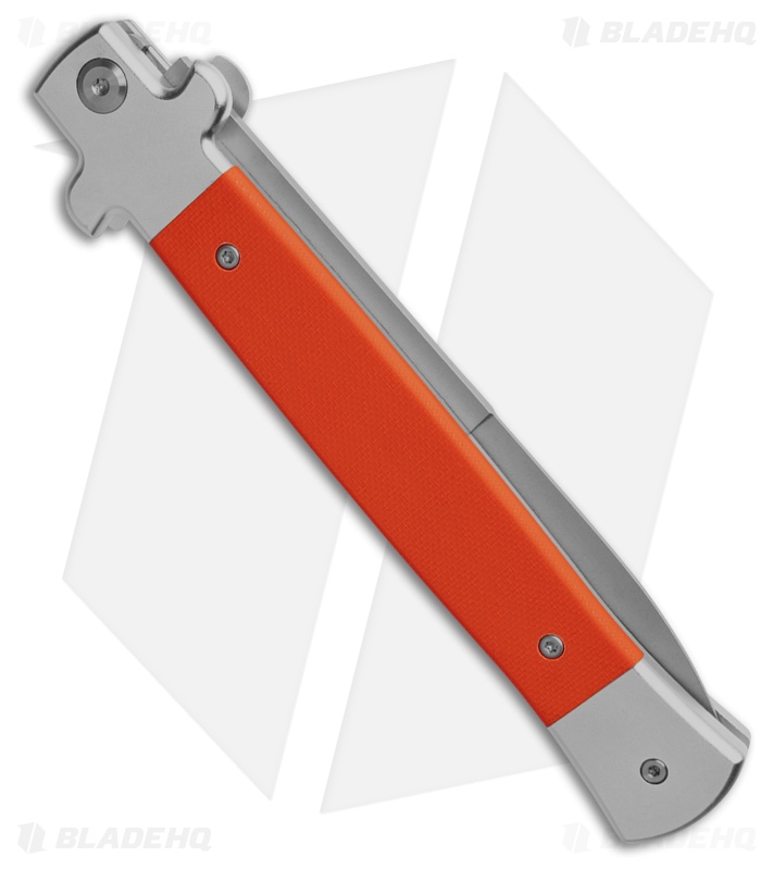 AKC 11" X-Treme Shadow Bolster Release Automatic Knife Orange G-10 (5" SW)