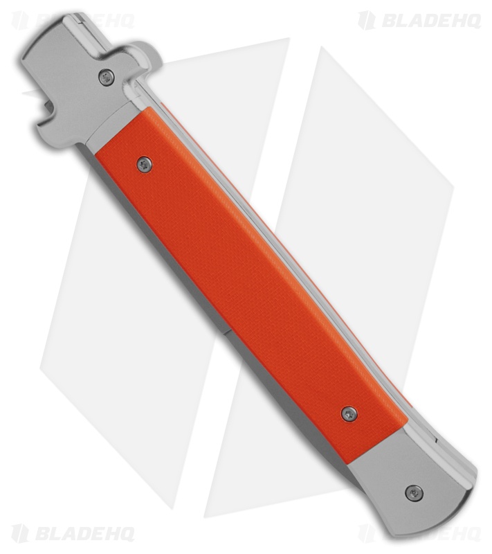 AKC 11" X-Treme Shadow Bolster Release Automatic Knife Orange G-10 (5" SW)
