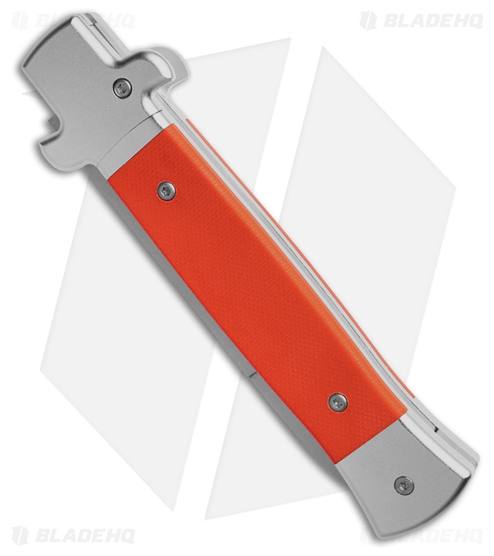 AKC X-Treme Shadow Bolster Release Automatic Knife Orange G-10 (4" SW)