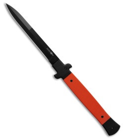 AKC 11&quot; X-Treme Shadow Bolster Release Automatic Knife Orange G-10 (5&quot; Black) | 204990