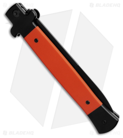 AKC 11" X-Treme Shadow Bolster Release Automatic Knife Orange G-10 (5" Black)