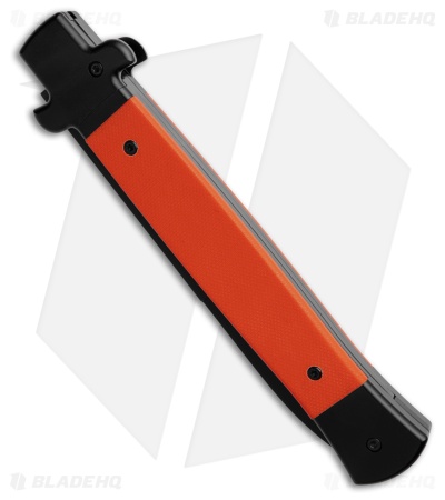 AKC 11" X-Treme Shadow Bolster Release Automatic Knife Orange G-10 (5" Black)
