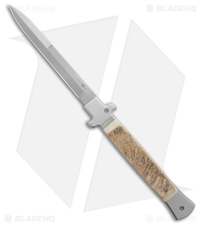 AKC X-Treme 11" Shadow Bolster Release Automatic Knife Stag (5" SW)