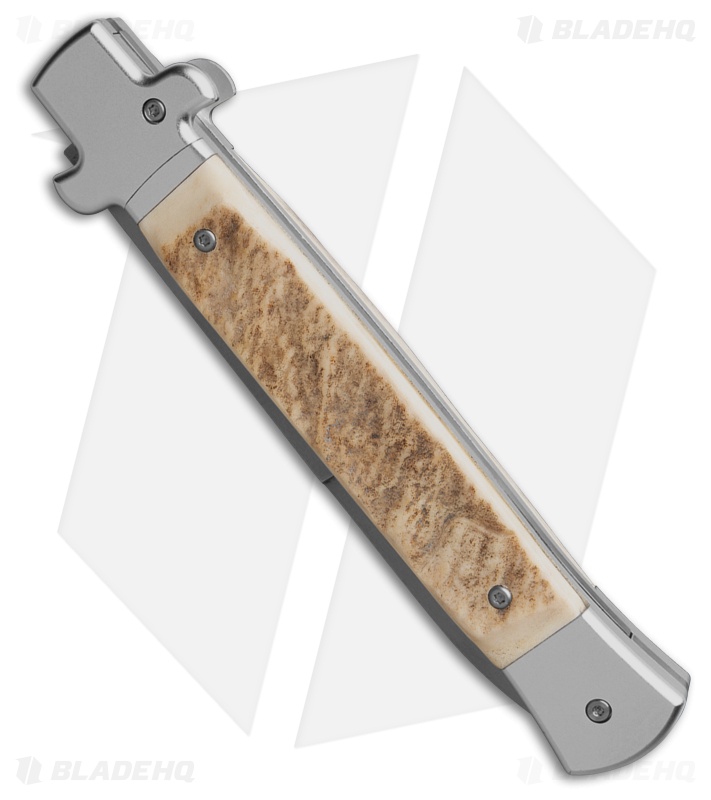 AKC X-Treme 11" Shadow Bolster Release Automatic Knife Stag (5" SW)
