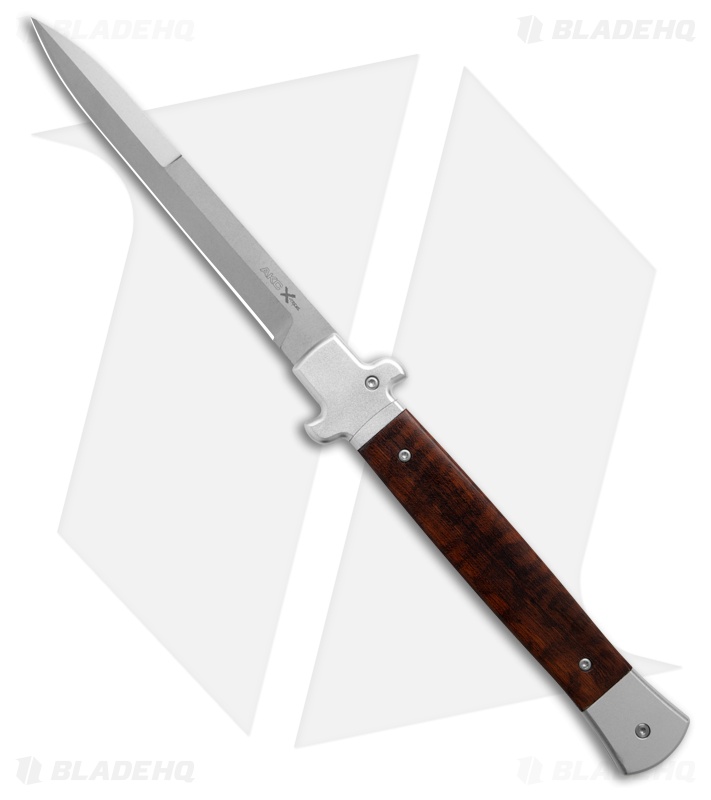 AKC X-Treme 11" Shadow Bolster Release Automatic Knife Snakewood (5" SW)