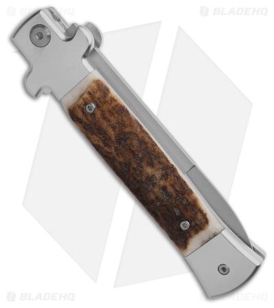 AKC X-Treme 9" Shadow Bolster Release Automatic Knife Stag (4" SW)