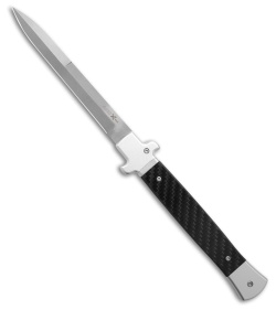 AKC X-Treme Shadow Bolster Release Auto Knife  Black Carbon Fiber (5&quot; SW) | 205000