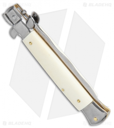 Frank B 9" Italian Stiletto Kris Knife Bone (4" Satin) 