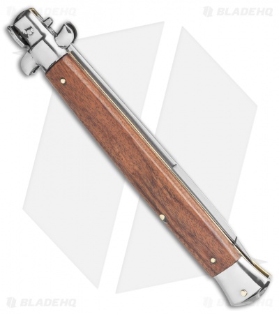 Frank B. 13" Italian Stiletto Bayonet Automatic Knife Wood (6" Satin)