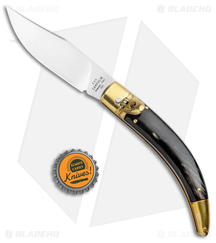 AGA Campolin Diana Lever Lock Automatic Brass Dark Horn (3.75" Satin)