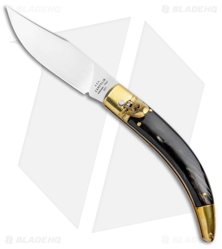 AGA Campolin Diana Lever Lock Automatic Brass Dark Horn (3.75" Satin)