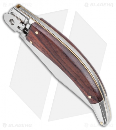 AGA Campolin Diana Lever Lock Automatic Knife Santos Wood  (3.75" Satin)