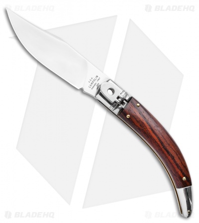 AGA Campolin Diana Lever Lock Automatic Knife Santos Wood  (3.75" Satin)