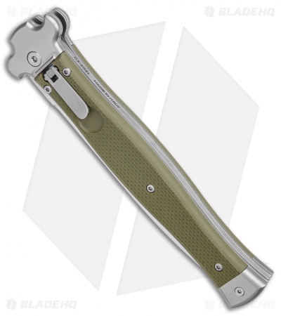 AGA Campolin Zero+ Dagger Leverlock Automatic  Green G-10 (4.5" Satin N690Co)