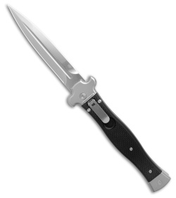 AGA Campolin Zero Dagger Leverlock Auto Knife Black G-10