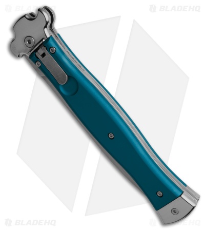 AGA Campolin Zero+ Dagger Leverlock Automatic Knife Blue Aluminum (4.7" Satin)