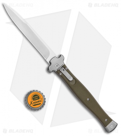 AGA Campolin Zero+ Bayonet Leverlock Automatic  Green G-10 (4.5" Satin) 