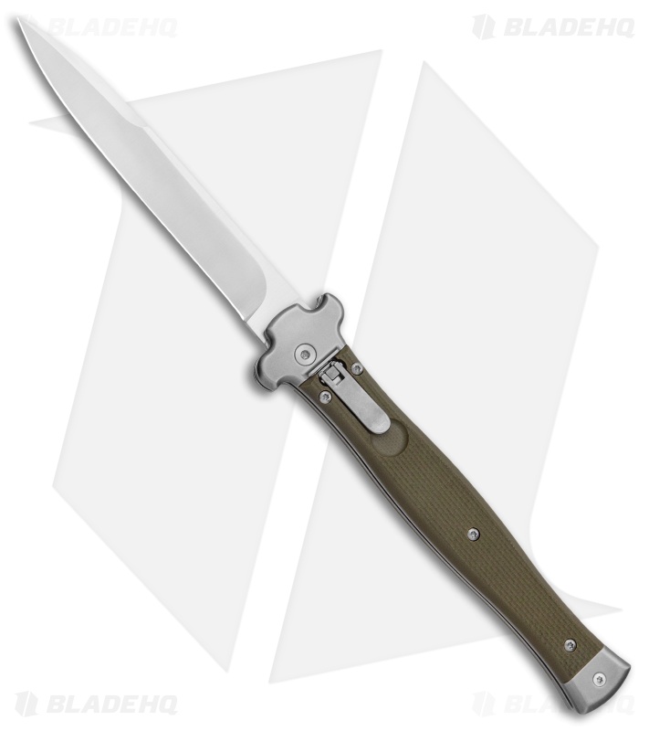AGA Campolin Zero+ Bayonet Leverlock Automatic  Green G-10 (4.5" Satin) 