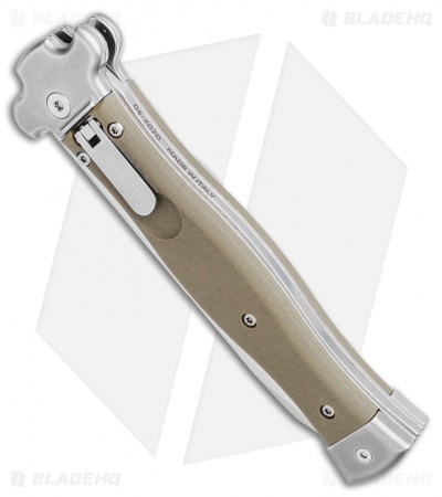 AGA Campolin Zero Reverse Tanto Leverlock Automatic  Green G-10 (4" Satin) 