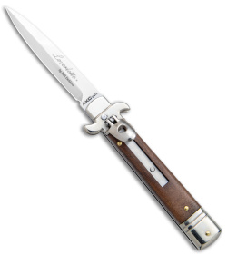 AKC Leverletto 7.75" Lever Lock Auto Italian Knife Cocobolo (3.3" Satin Bayonet)