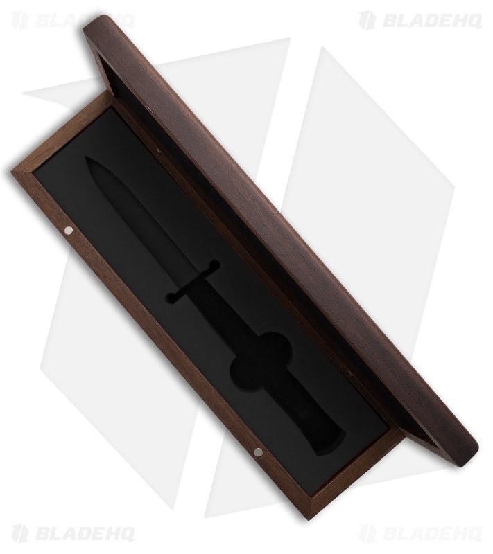AKC 11" Italian Stiletto Swinguard Automatic Ebony (5" Damascus Bayo)