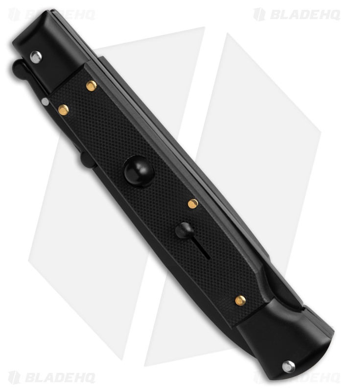 AKC World Swinguard 9" Automatic Black G10 w/ Sheath (3.8" Blk)
