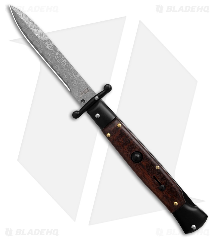 AKC World Swinguard 9" Automatic Snakewood/Tactical w/ Sheath (3.8" DAM)