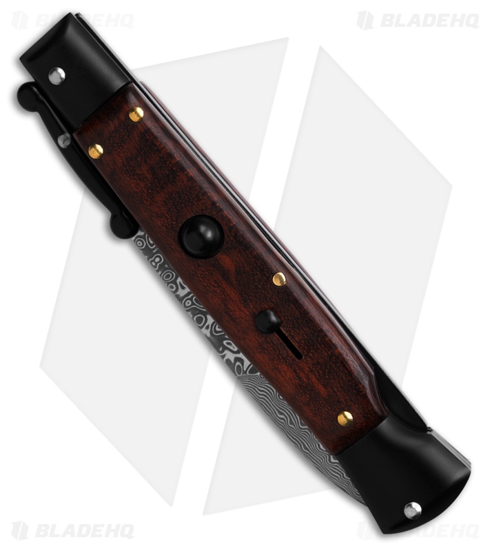 AKC World Swinguard 9" Automatic Snakewood/Tactical w/ Sheath (3.8" DAM)