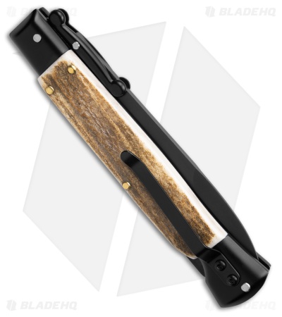 AKC World Swinguard 9" Automatic Stag/Tactical w/ Box (3.8" Blk)