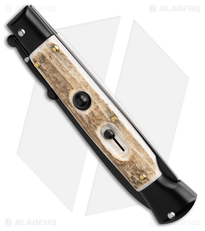 AKC World Swinguard 9" Automatic Stag/Tactical w/ Box (3.8" Blk)