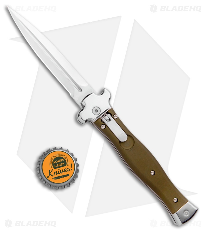 AGA Campolin Zero - Automatic Knife | Green/Dagger | Blade HQ