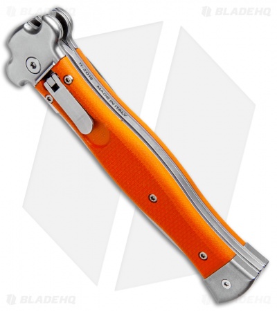 AGA Campolin Zero Dagger Leverlock Automatic Knife Orange G-10 (3.75" Satin)