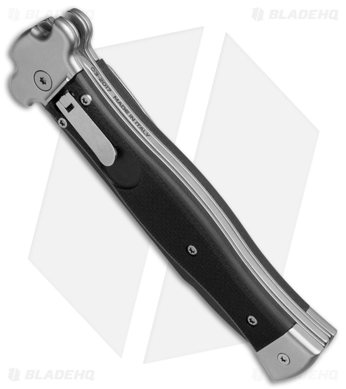 AGA Campolin Zero Italian Leverlock Automatic Knife Black G-10 (3.75" Black)