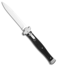 AGA Campolin Zero+ Italian Leverlock Automatic Knife Black G-10 (4.5"STN Bayo)