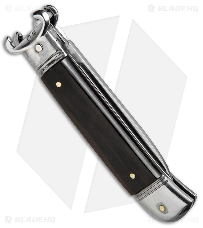 AKC Shot Puller 8" Lever Lock Italian Auto Brazilian Horn (3.2" Polish Flat)