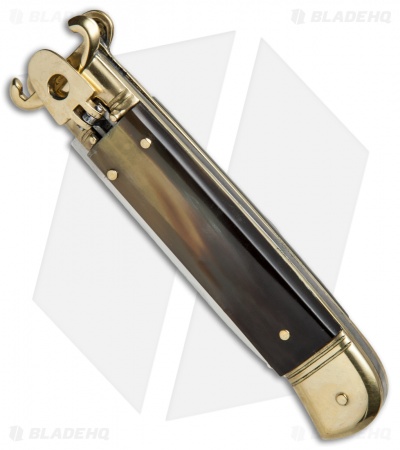 AKC Shot Puller 8" Lever Lock Italian Auto Brazilian w/ Brass (3.2" Polish Flat)