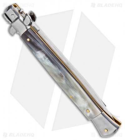 Frank B 11" Italian Stiletto Auto Brazilian Horn (5" Satin Dagger) 