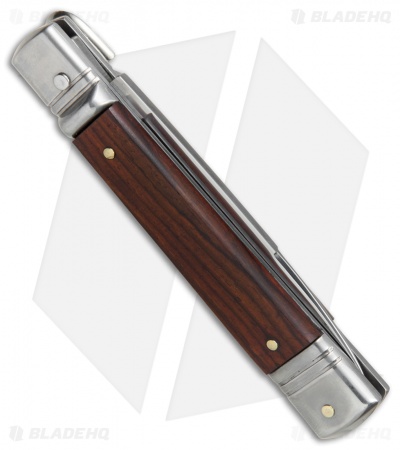 SKM 7.75" Slimline Leverlock Automatic Knife Cocobolo  (3.2" Satin)