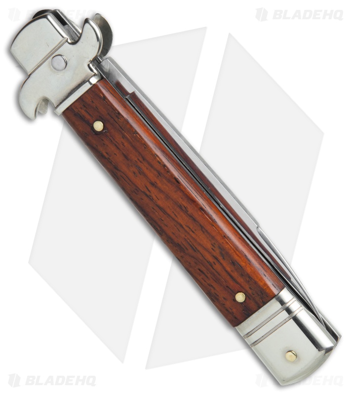 AKC Leverletto  7.75" Lever Lock  Auto Italian Knife Cocobolo (3.2" Satin Flat)