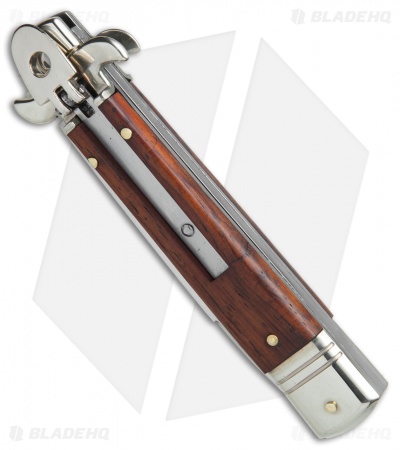 AKC Leverletto  7.75" Lever Lock  Auto Italian Knife Cocobolo (3.2" Satin Flat)