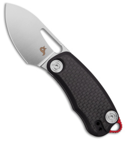 BlackFox Nix Liner Lock Knife Black G-10/Carbon Fiber (2.25" Satin) BF763CF