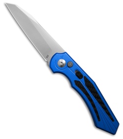 Diablo Automatic Knife Blue Aluminum (3.4" Satin)