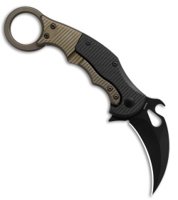 Fox Knives Karambit Folding Knife Green Micarta - Blade HQ