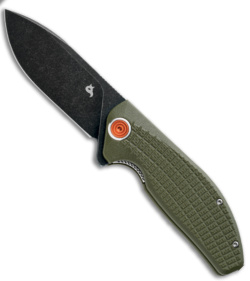 BlackFox  Acutus Liner Lock Knife OD Green G-10 (3.38" Black Stonewash) BF764OD