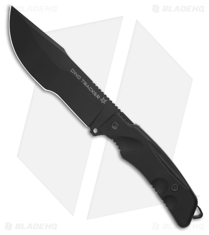 Fox Knives Dino Tracker Fixed Blade Knife Black Forprene (6.25" Black) FX-9CM08B