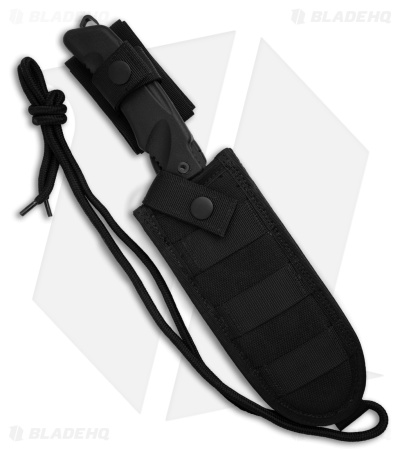 Fox Knives Dino Tracker Fixed Blade Knife Black Forprene (6.25" Black) FX-9CM08B