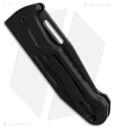 Fox Knives Smarty Automatic Clip Point Knife Black Aluminum (3.2" Black)