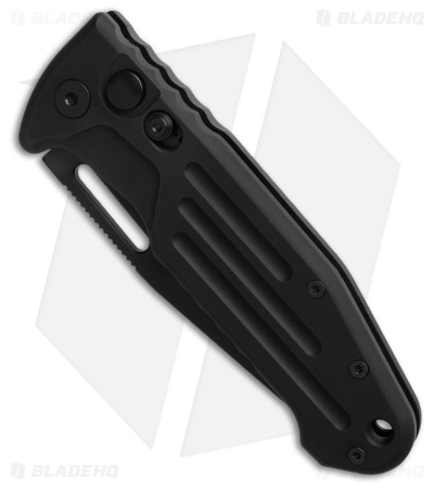 Fox Knives Smarty Automatic Clip Point Knife Black Aluminum (3.2" Black)