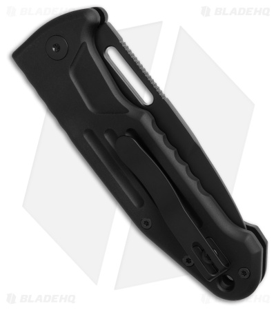 Fox Knives Smarty Automatic Spear Point Knife Black Aluminum (3.2" Black)